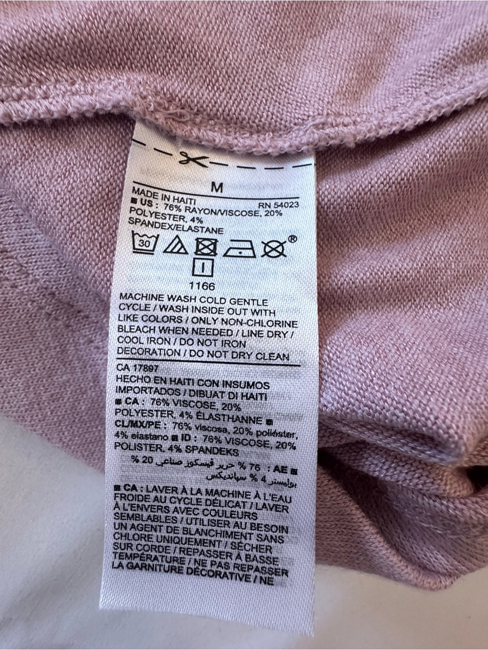 Old Navy Women's Tank Tops - Dusty Lavender & Peach Tie-Dye - Picture 4 of 6